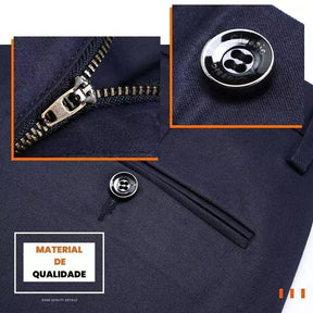 Compre 1 Leve 2 | Calça Social Clássica Alfaiataria Arantes + Cinto Social Couro