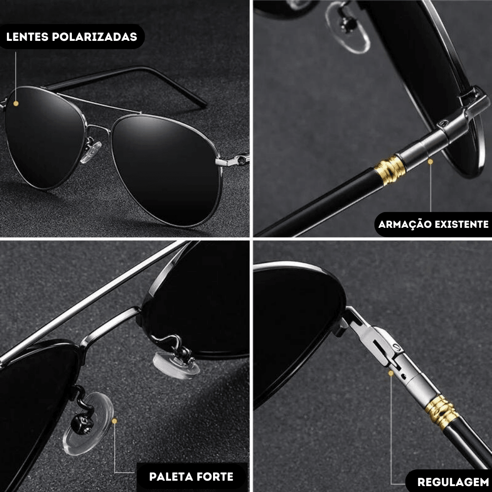 PAGUE 1 LEVE 2 | Óculos de Sol Inteligente com Lentes Polarizado Tech Vision V2