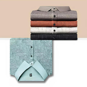 [Pague 2, Leve 3] Kit de Camisas Polo Vex Texturizada de Seda Gelo + BRINDES
