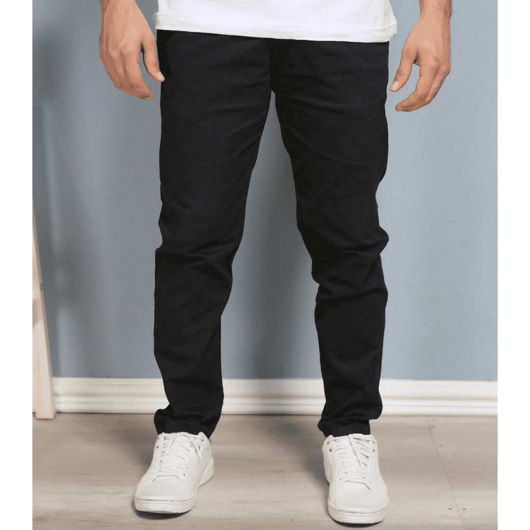 Calça Reta Masculina em Sarja - Kit 4 Unidades