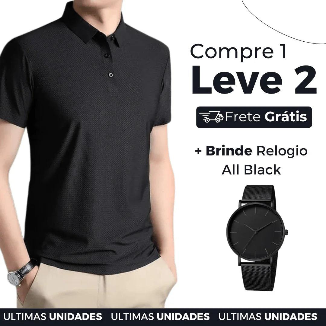 Pague 1 Leve 2 | Camisa Polo Fresh Lançamento + Relógio de Brinde