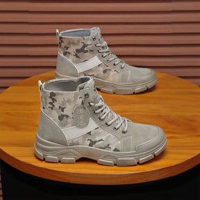Bota Coturno AmericanPatriot™ com Estampa Militar e Solado Antiderrapante