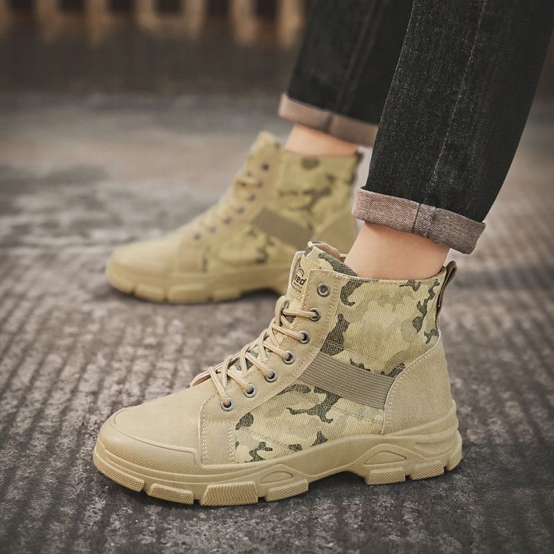 Bota Coturno AmericanPatriot™ com Estampa Militar e Solado Antiderrapante