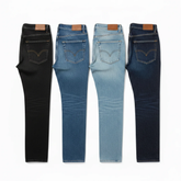 [Queima de estoque] Calça Jeans Masculina com Elastano - Kit 4 Unidades