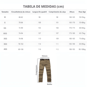 [COMPRE 1 LEVE 2] Calça Bermuda Cargo Destacável - Triunf + 2 Brindes